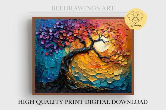 Download Oil Painting Tree of Life Wall Art 20 - Painting Collection