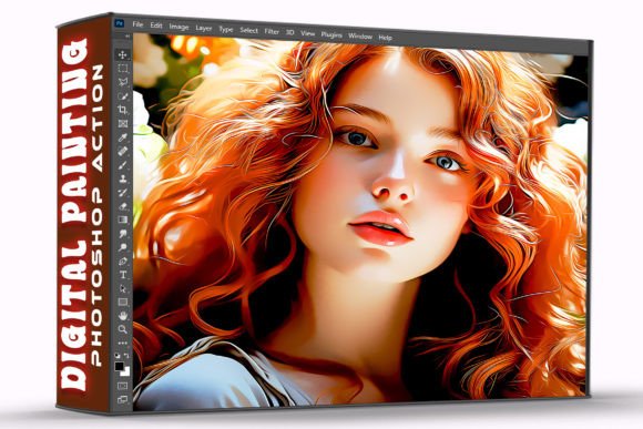Download Digital Painting Effect Photoshop Action - Painting Collection