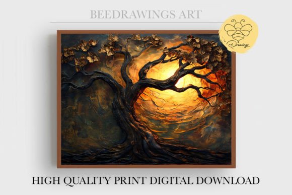 Download Oil Painting Tree of Life Wall Art 13 - Painting Collection