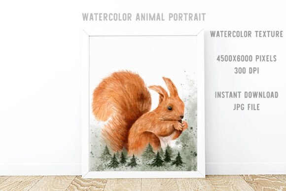 Download Watercolor Squirrel Forest Illustration - Illustration Collection