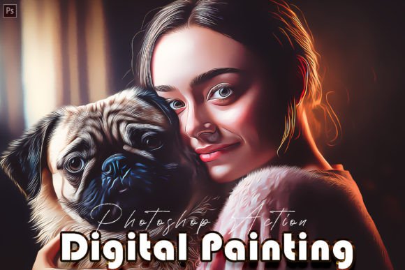 Download Digital Painting Photoshop Action - Painting Collection