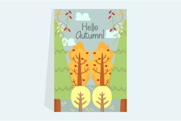 Download Autumn Forest Illustration Poster - Premium Resources
