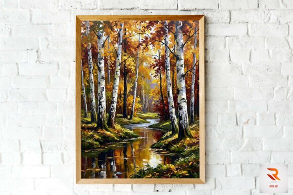 Download Abstract Forest Oil Painting Wall Art - Painting Collection