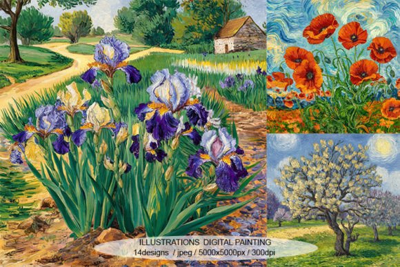 Download Digital Painting Inspired by Van Gogh - Painting Collection